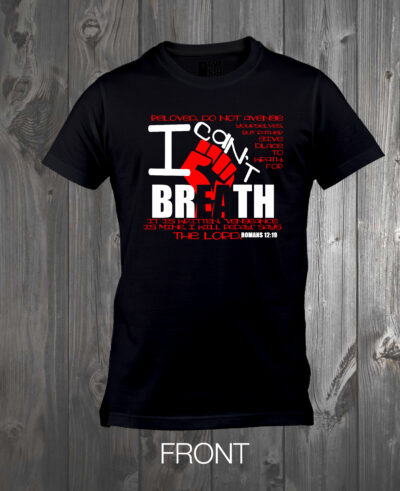 I Can't Breath Shirt - Red & White Image